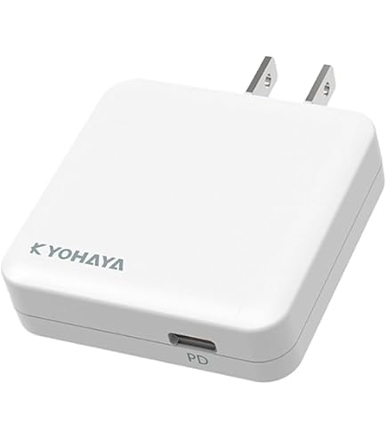 超小型 急速充電器 幅広い互換性 Type-Cケーブル付属 Amazon | KYOHAYA PD20W 急速充電器 薄型16mm 折りたたみ式 USB-C対応
